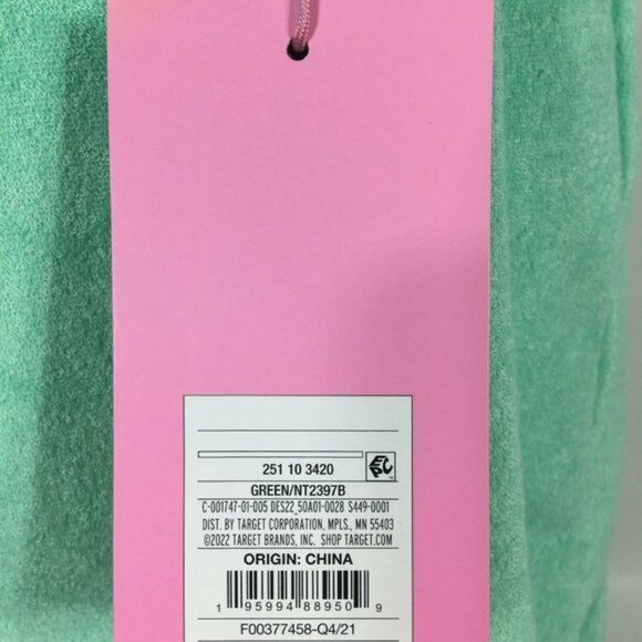 Stoney Clover Lane x Target Terry Cloth Embossed Backpack Light Green 15.75" - Picture 12 of 12